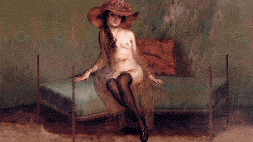 Nude with Hat - Robert Auer(Marton Museum)